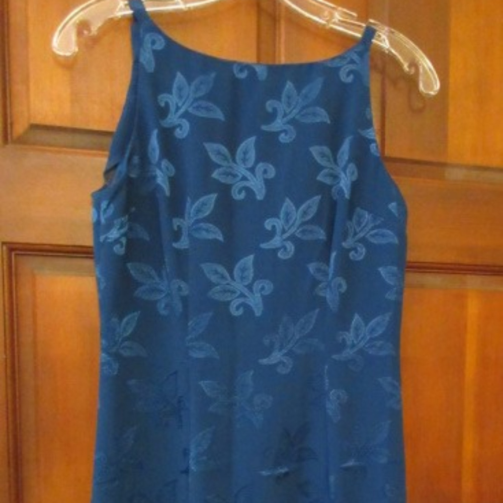 BE SMART Navy Polyester Floral Dress Size 9/10